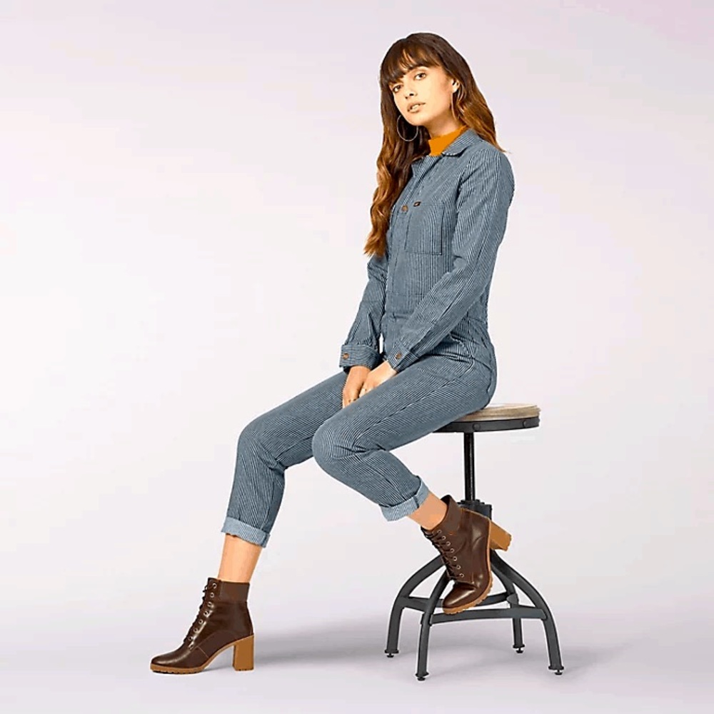 Lee vintage modern union alls. Hickory smoke. RARE MATERIAL. VINTAGE LOOK.